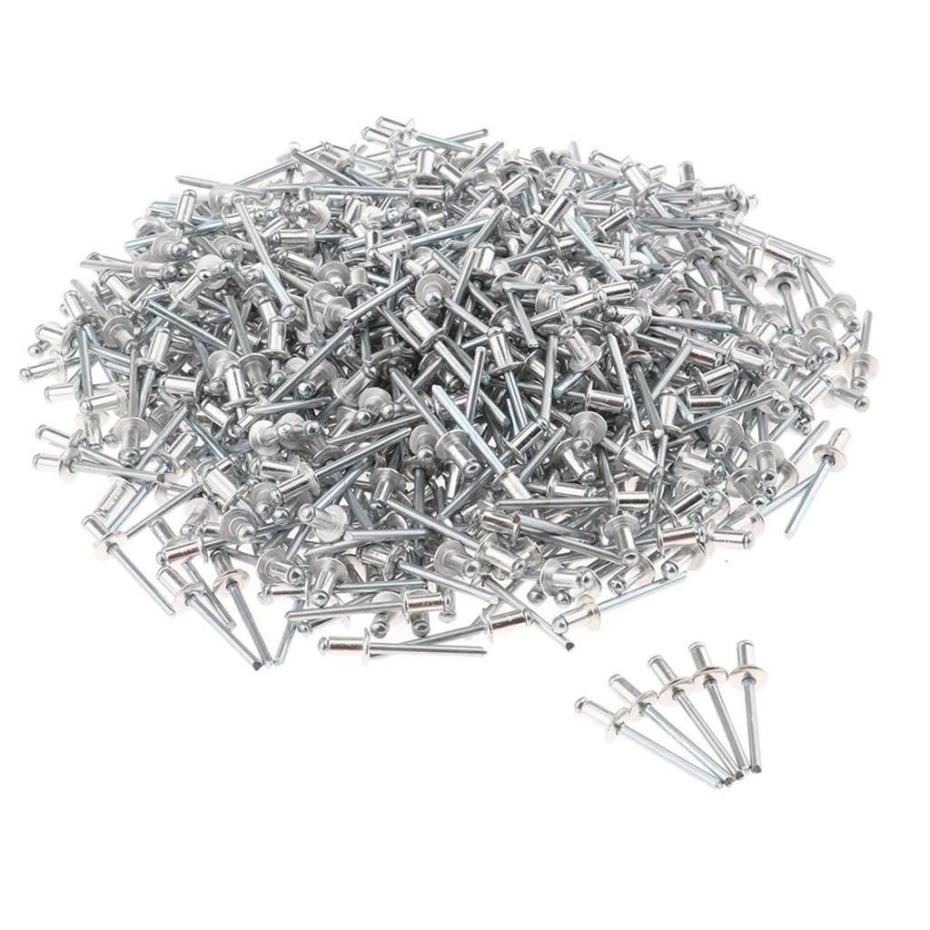 500 PACK DOME HEAD POP RIVETS OPEN BLIND STAINLESS STEEL 4.8mm 4.8x6mm