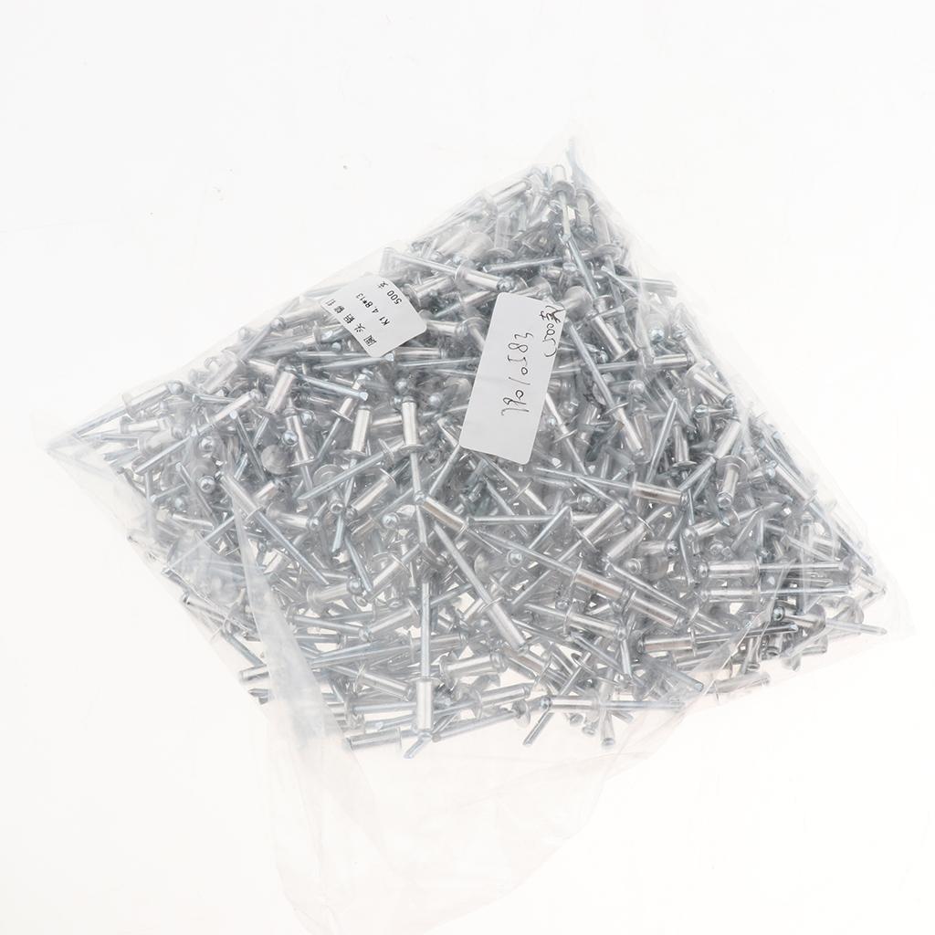 500 PACK DOME HEAD POP RIVETS OPEN BLIND STAINLESS STEEL 4.8mm 4.8x13mm