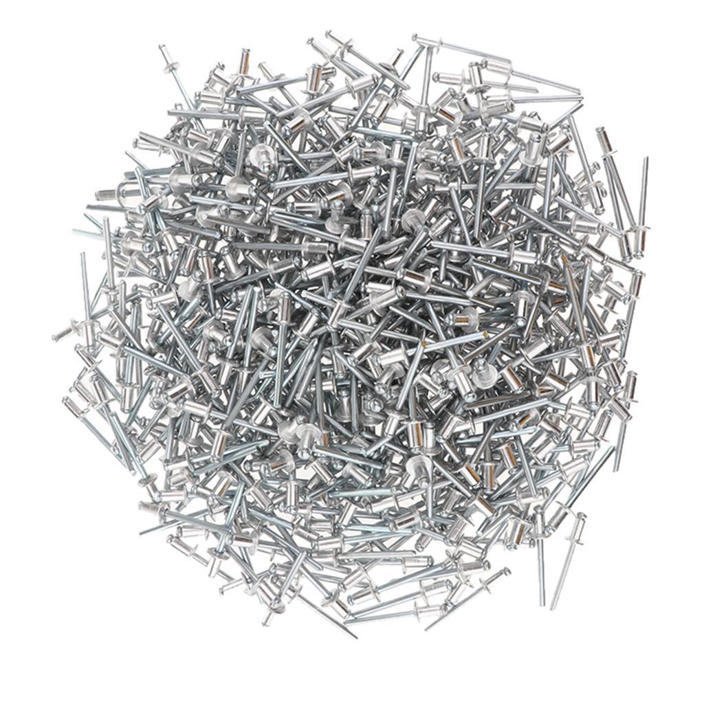 1000 PACK DOME HEAD POP RIVETS OPEN BLIND STAINLESS STEEL 2.4mm 2.4x12mm