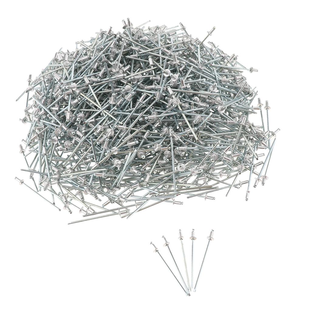 1000 PACK DOME HEAD POP RIVETS OPEN BLIND STAINLESS STEEL 2.4mm 2.4x4mm