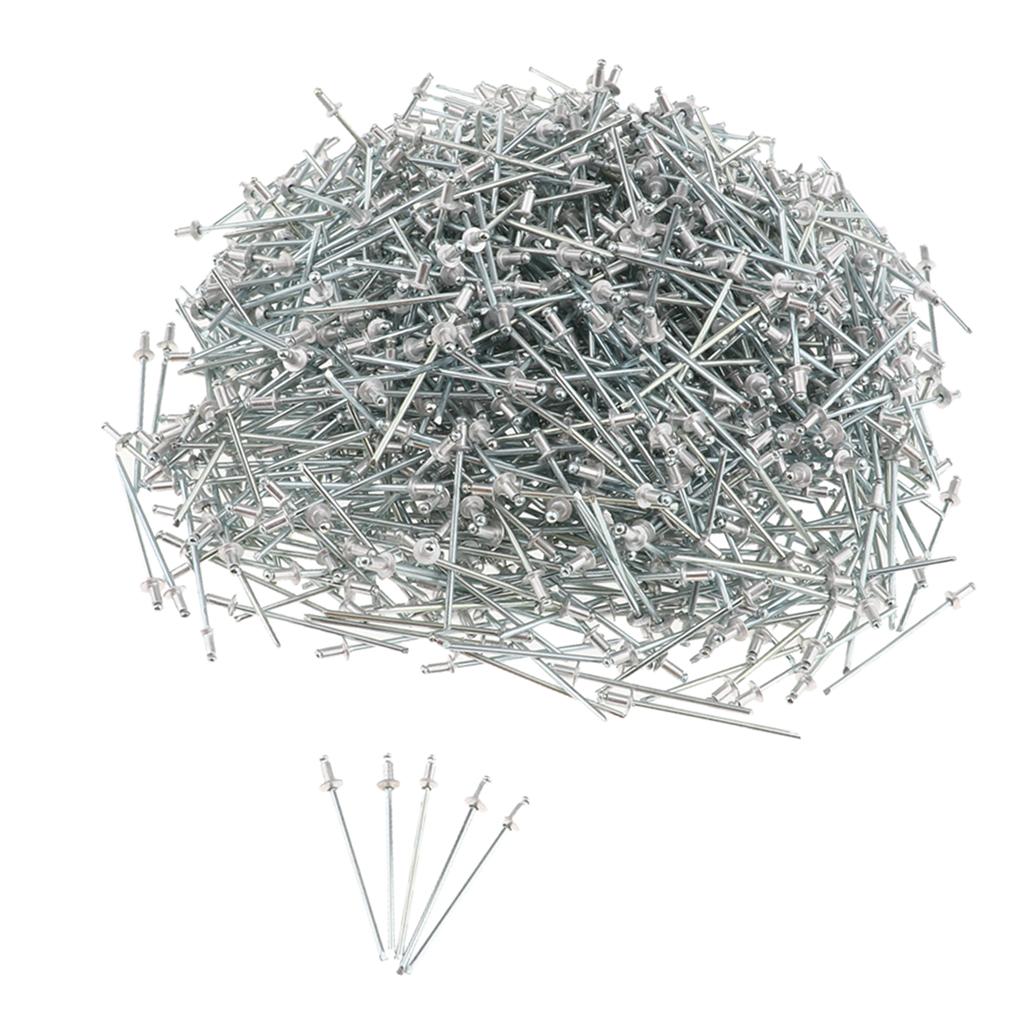 1000 PACK DOME HEAD POP RIVETS OPEN BLIND STAINLESS STEEL 2.4mm 2.4x4mm