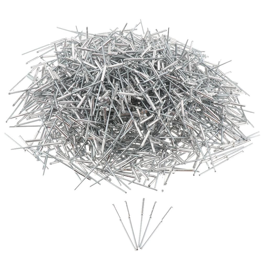 1000 PACK DOME HEAD POP RIVETS OPEN BLIND STAINLESS STEEL 2.4mm 2.4x14mm