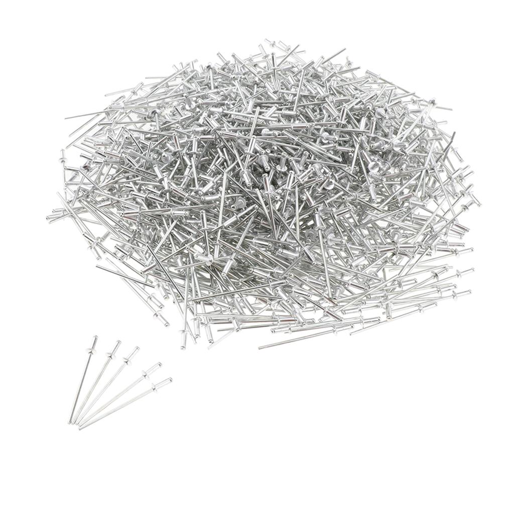 1000 PACK DOME HEAD POP RIVETS OPEN BLIND STAINLESS STEEL 2.4mm 2.4x6mm