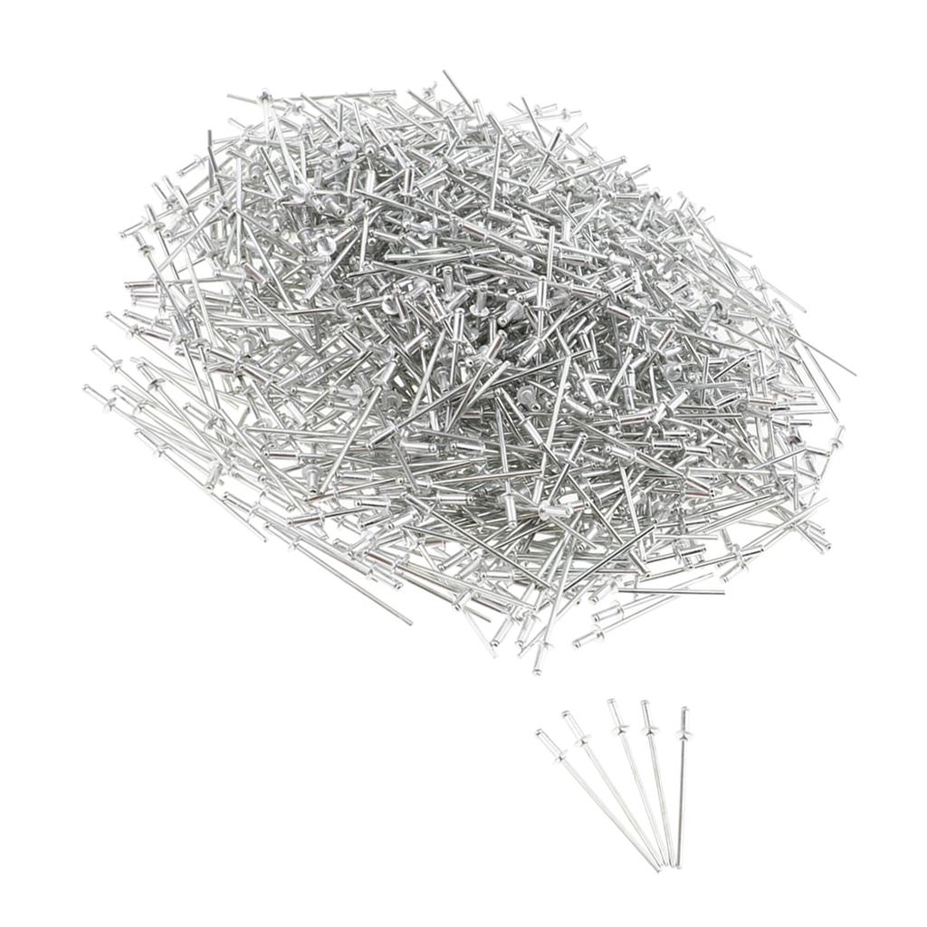 1000 PACK DOME HEAD POP RIVETS OPEN BLIND STAINLESS STEEL 2.4mm 2.4x6mm