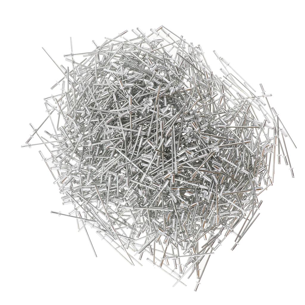 1000 PACK DOME HEAD POP RIVETS OPEN BLIND STAINLESS STEEL 2.4mm 2.4x6mm