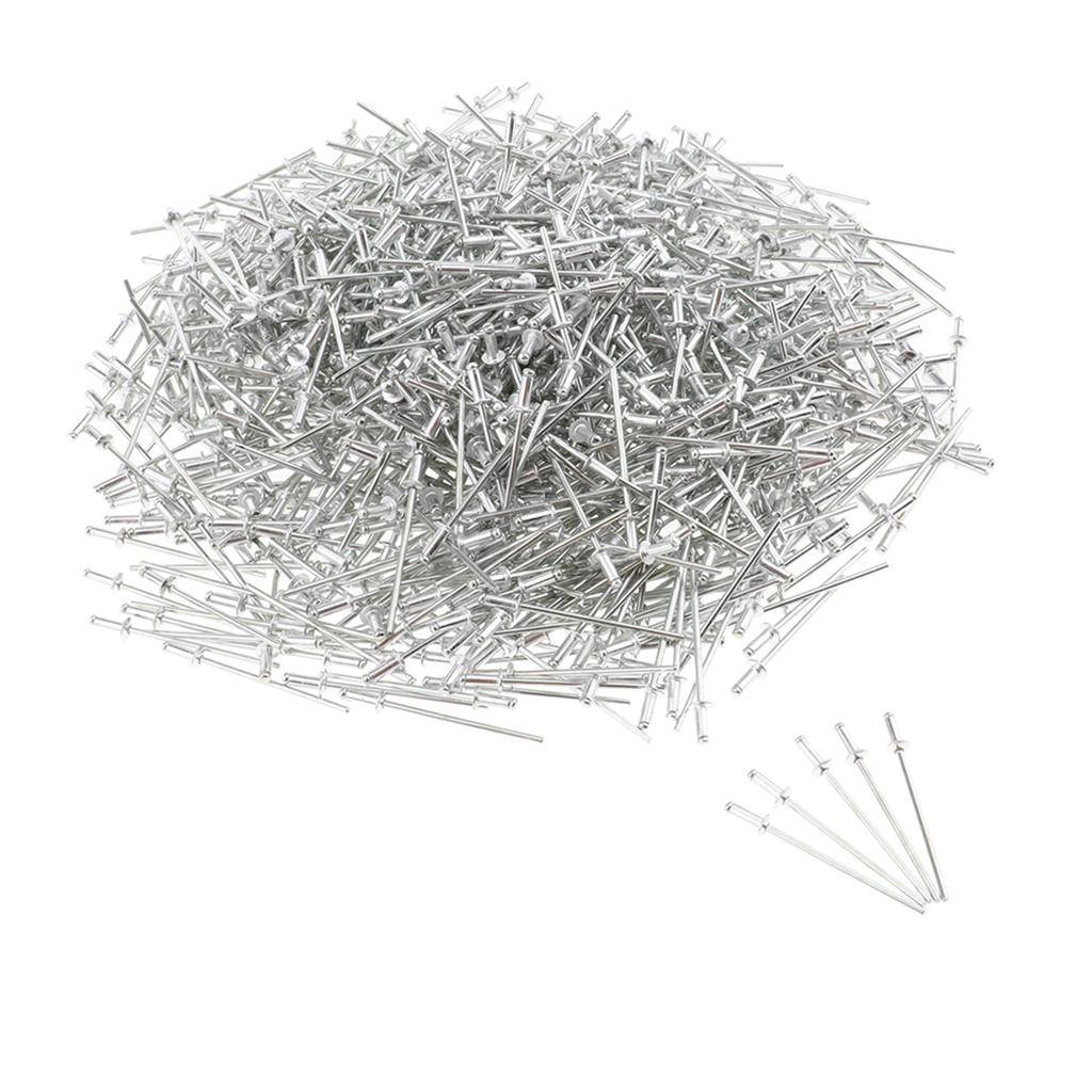 1000 PACK DOME HEAD POP RIVETS OPEN BLIND STAINLESS STEEL 2.4mm 2.4x6mm