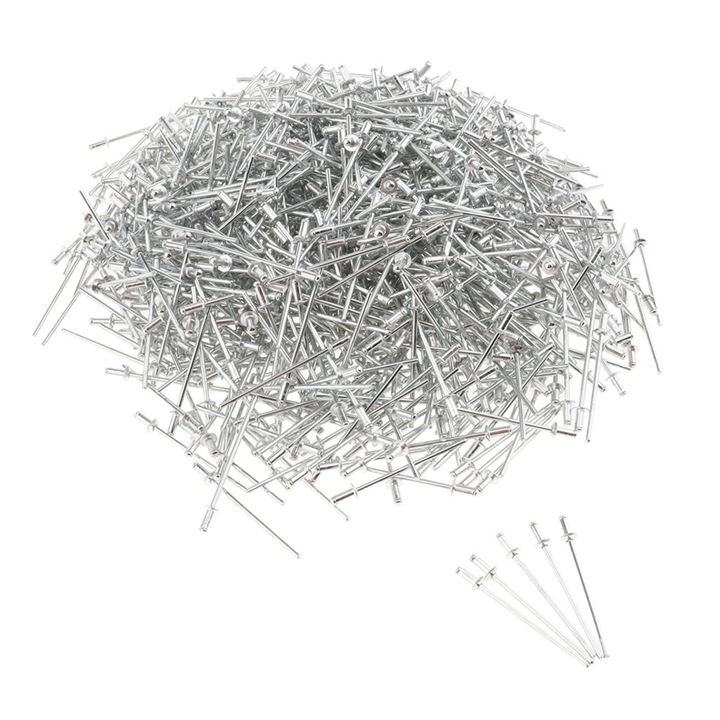 1000 PACK DOME HEAD POP RIVETS OPEN BLIND STAINLESS STEEL 2.4mm 2.4x5mm