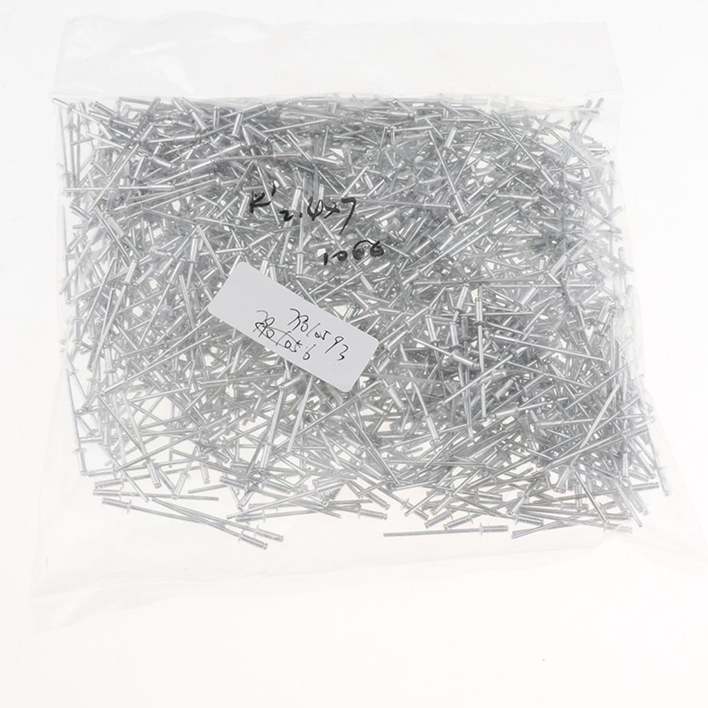 1000 PACK DOME HEAD POP RIVETS OPEN BLIND STAINLESS STEEL 2.4mm 2.4x7mm