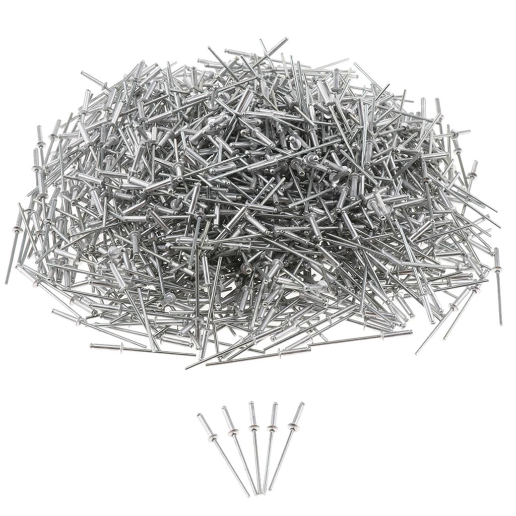 1000 PACK DOME HEAD POP RIVETS OPEN BLIND STAINLESS STEEL 2.4mm 2.4x10mm