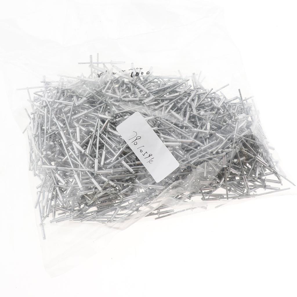 1000 PACK DOME HEAD POP RIVETS OPEN BLIND STAINLESS STEEL 2.4mm 2.4x10mm