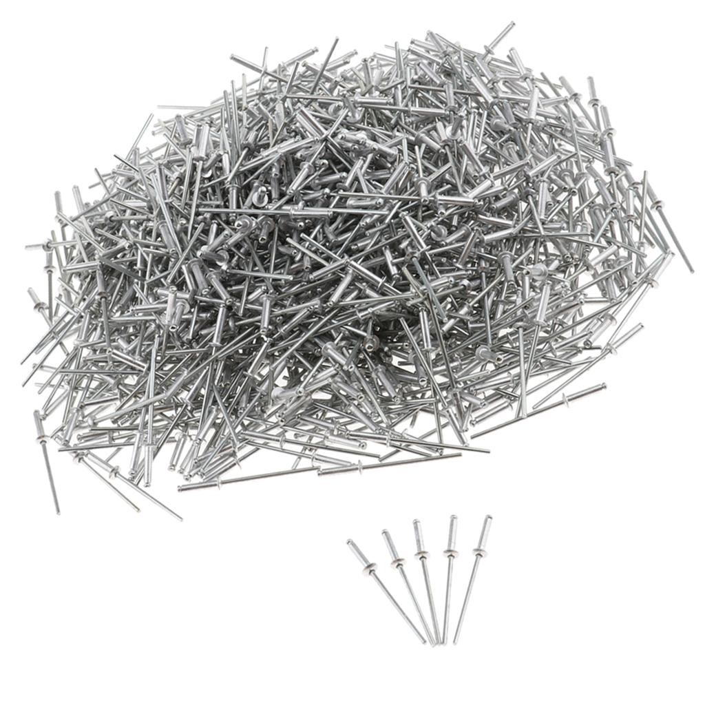 1000 PACK DOME HEAD POP RIVETS OPEN BLIND STAINLESS STEEL 2.4mm 2.4x10mm