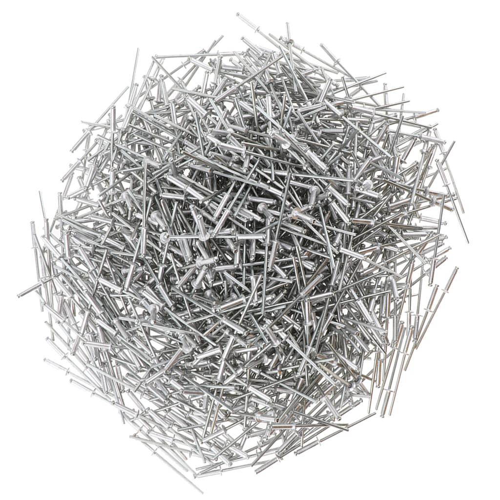 1000 PACK DOME HEAD POP RIVETS OPEN BLIND STAINLESS STEEL 2.4mm 2.4x10mm