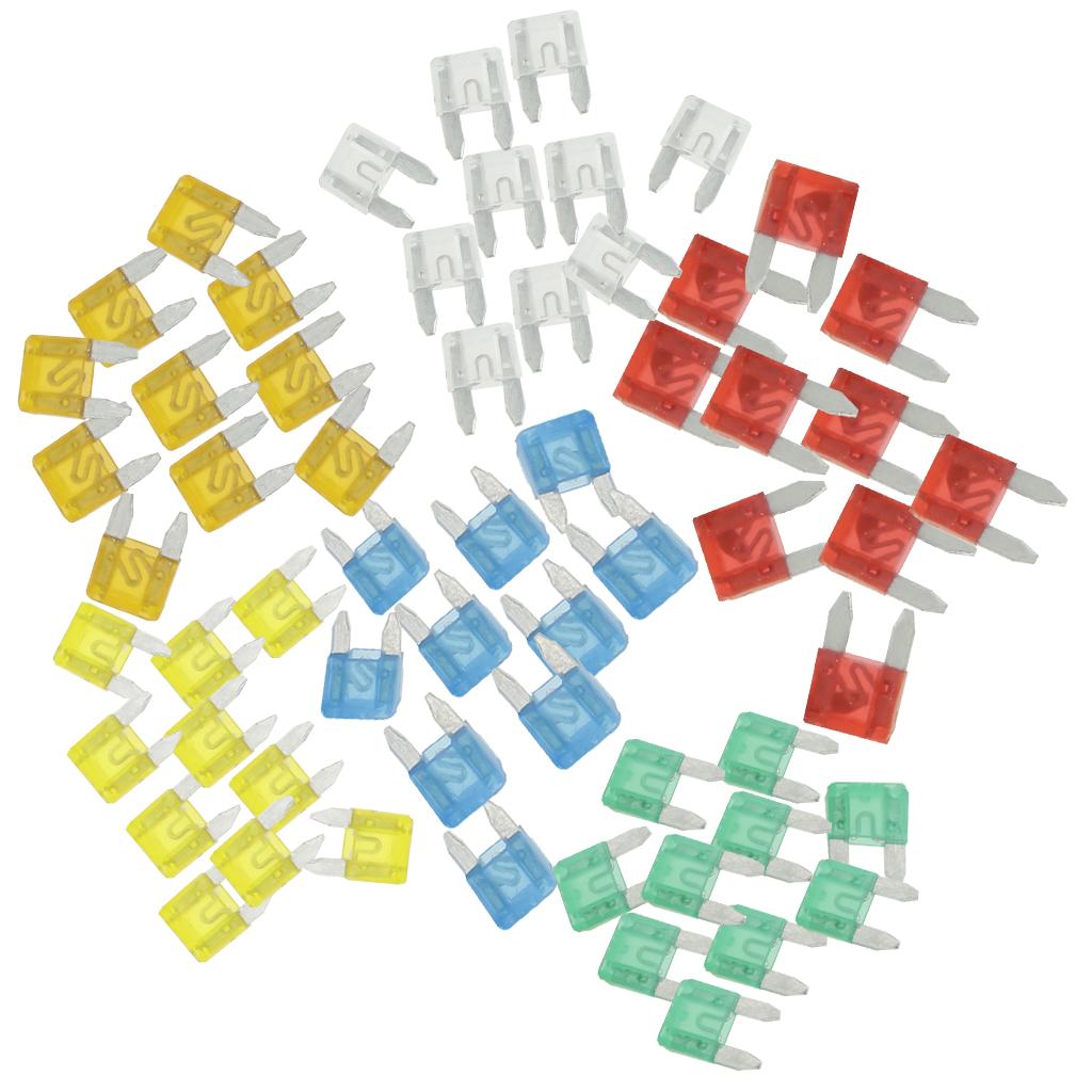 60PCS Auto Car Fuses Assortment Set Car Truck Mini Blade Fuse Replacement