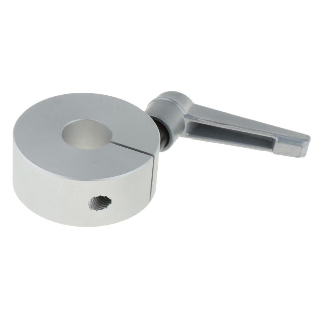 Aluminum Split Ring Stop Collar, Drill Bit Shaft Depth Stop with Handle 15mm