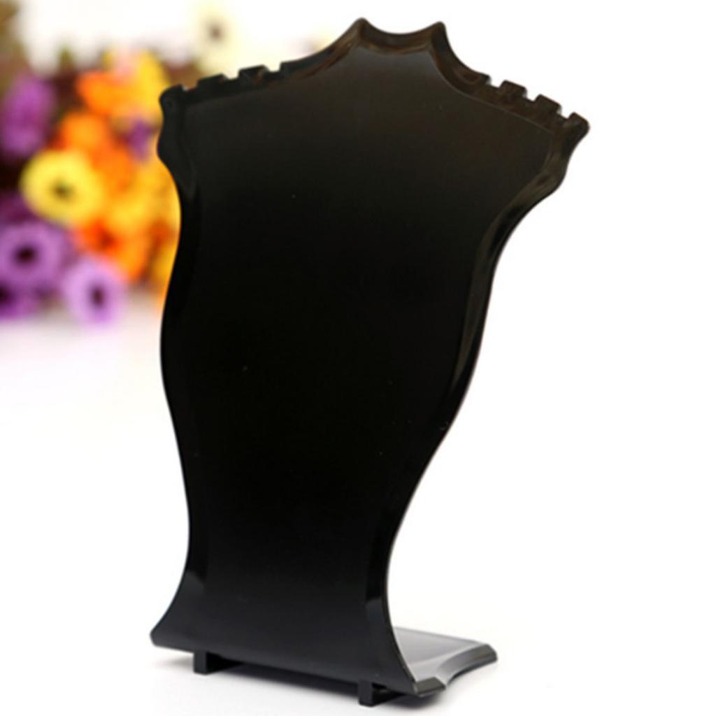 Necklace Jewelry Earrings Display Stand Organizer Easel Tower Black