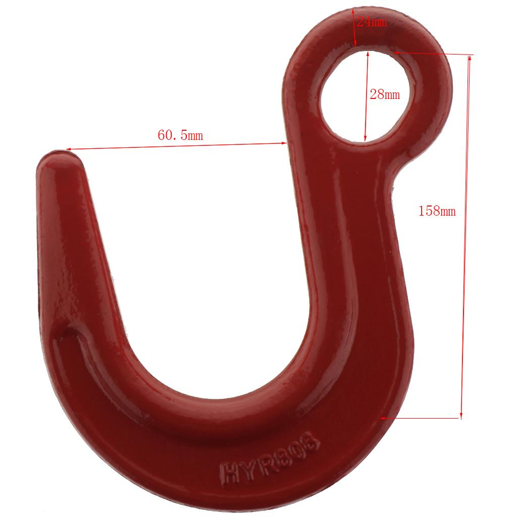 Stainless Steel Eye Hook Lifting Cargo Hook 60.5mm Opening - 2T Max