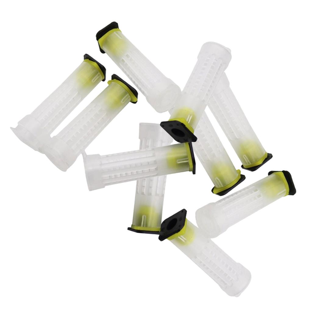 10pcs Plastic Beekeeping Bee Roller Cages Catcher Cages Set Practical