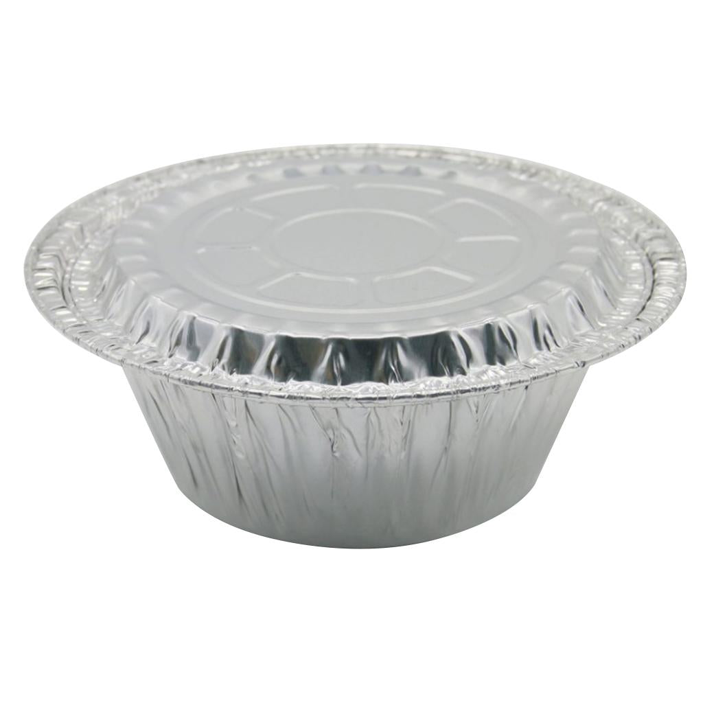 20pcs Disposable Aluminum Foil Bowls Takeout Container 9g- with Lid