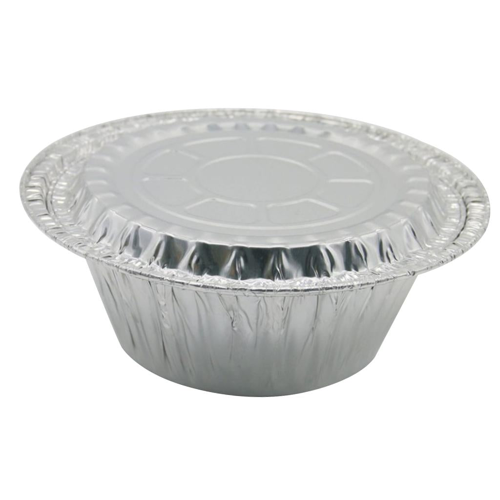20pcs Disposable Aluminum Foil Bowls Takeout Container 12g -with Lid