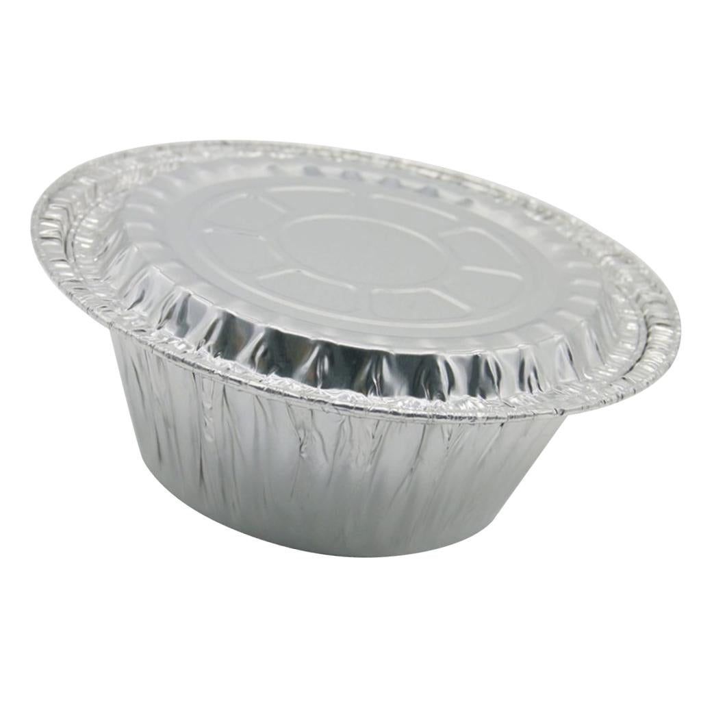 20pcs Disposable Aluminum Foil Bowls Takeout Container 12g -with Lid