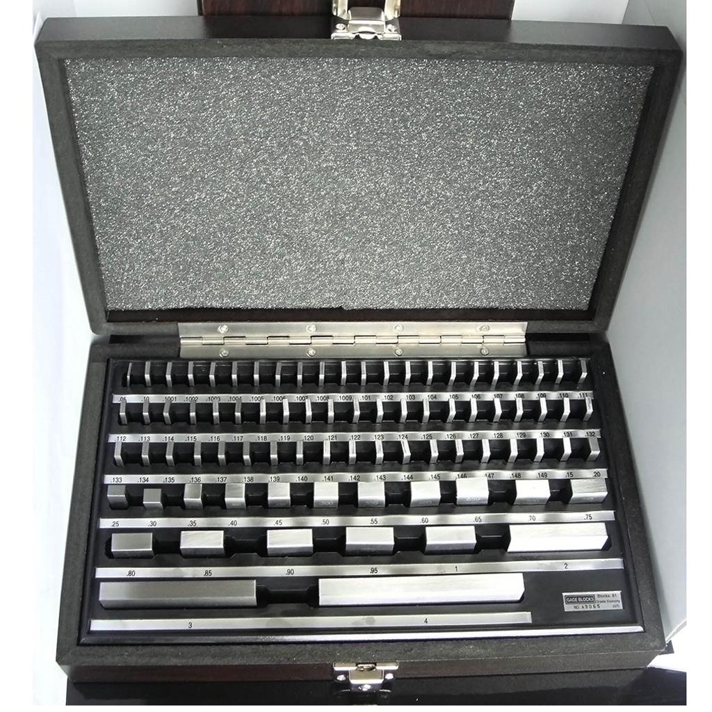 81Pieces Gauge Block High Precision Calibration Block for Caliper/Micrometer