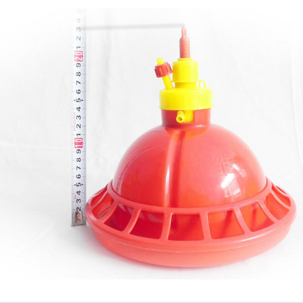 Plastic Chicken Waterer Domestic Fowl Feeding Water Supplies Fountain Bowl