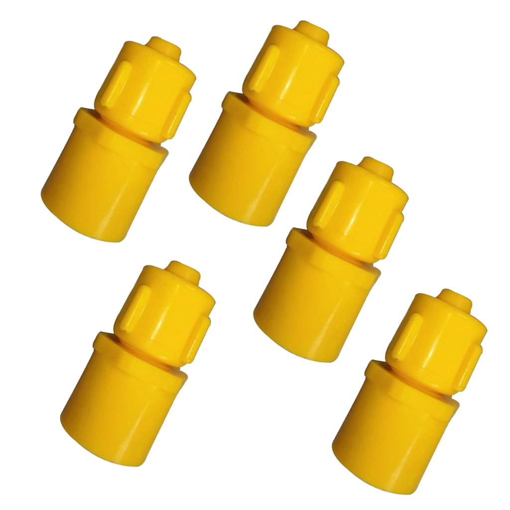 5PCS Poultry Chicken Watering Nipple Connector Drinker Feeder Pipe Adapter