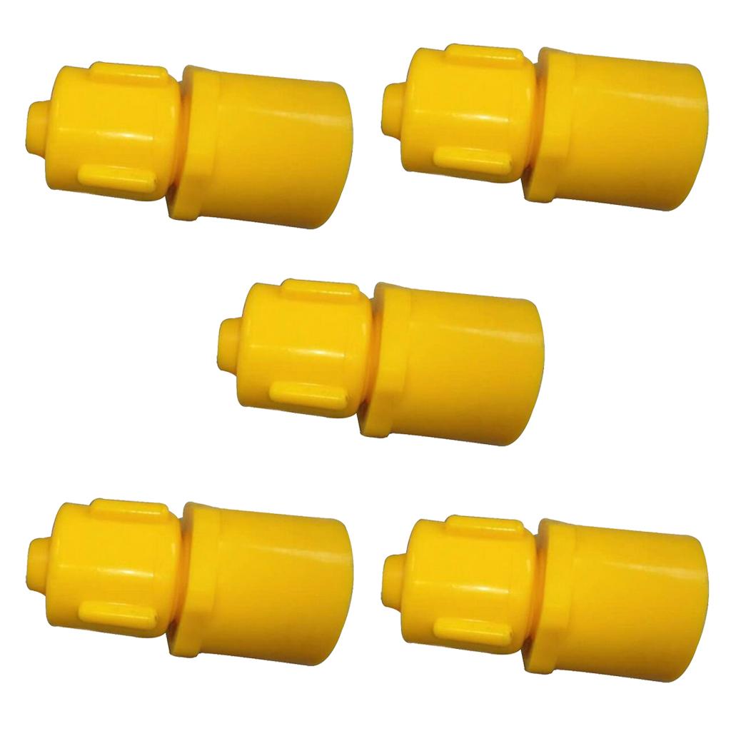 5PCS Poultry Chicken Watering Nipple Connector Drinker Feeder Pipe Adapter