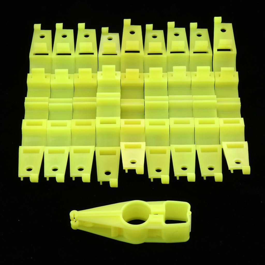 10 Pieces Poultry Chicken House Drinking Waterline Pipe Clip Round Square