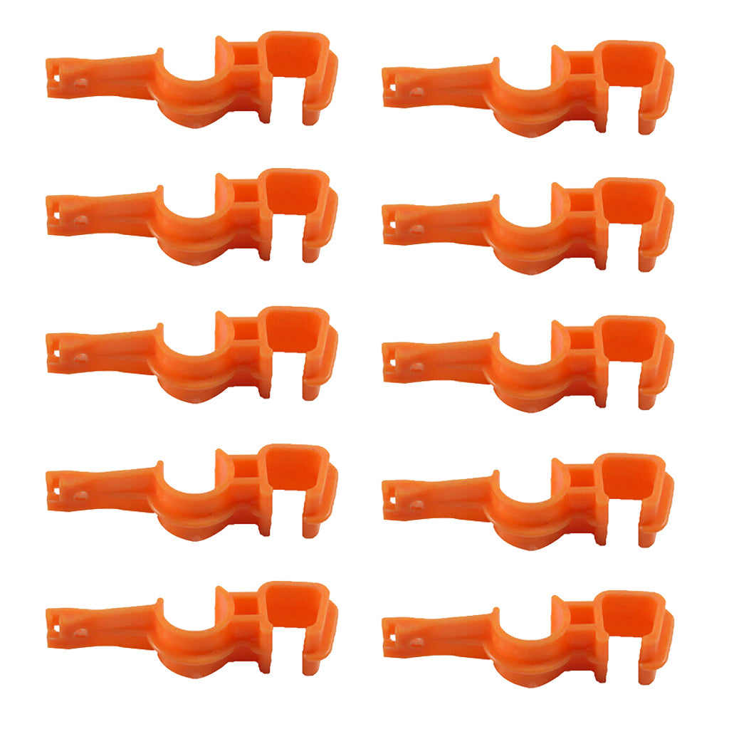 10 Pieces Poultry Chicken House Drinking Waterline Pipe Clip S Square