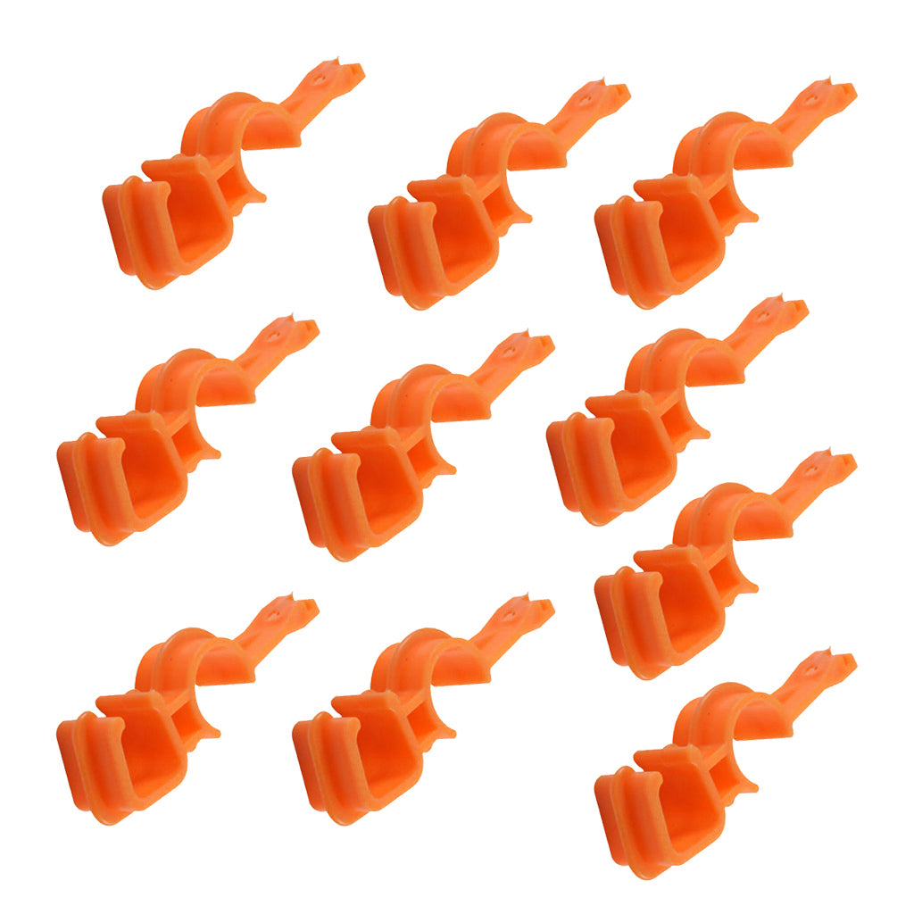 10 Pieces Poultry Chicken House Drinking Waterline Pipe Clip S Square