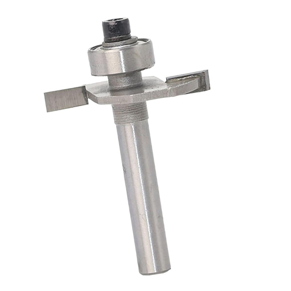 T Slot Rabbeting Biscuit Cutter Router Bit w/Bearing Woodworking Slotting 3
