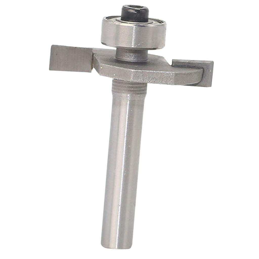T Slot Rabbeting Biscuit Cutter Router Bit w/Bearing Woodworking Slotting 4
