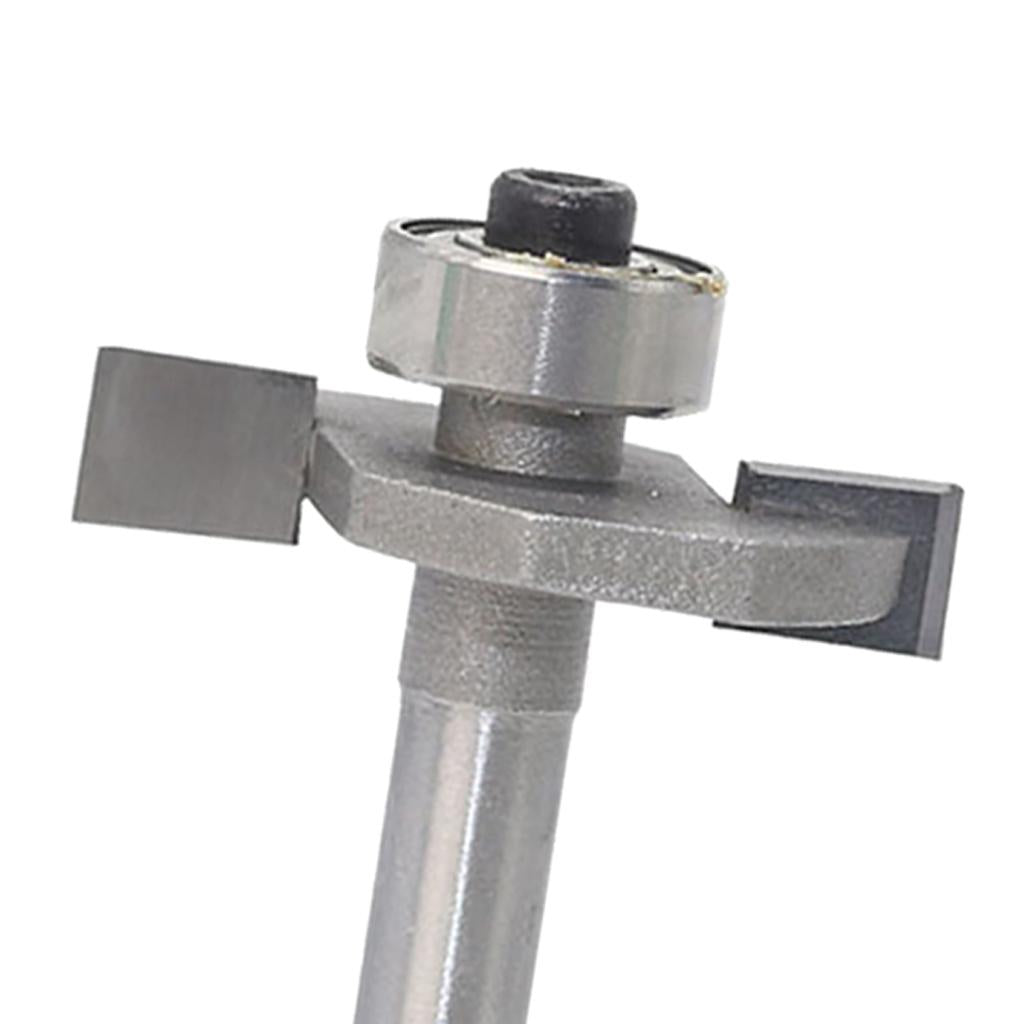 T Slot Rabbeting Biscuit Cutter Router Bit w/Bearing Woodworking Slotting 5
