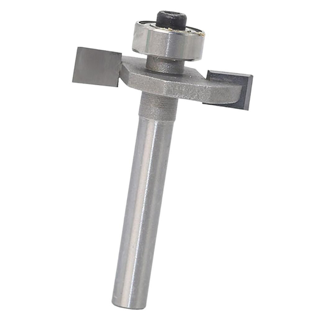 T Slot Rabbeting Biscuit Cutter Router Bit w/Bearing Woodworking Slotting 5
