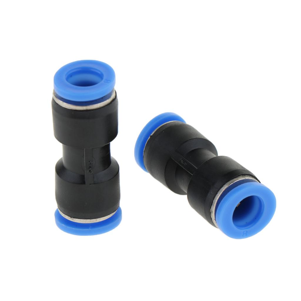 20 Pieces Push To Connect Fitting Pneumatic Straight Connector Air Tube 4mm