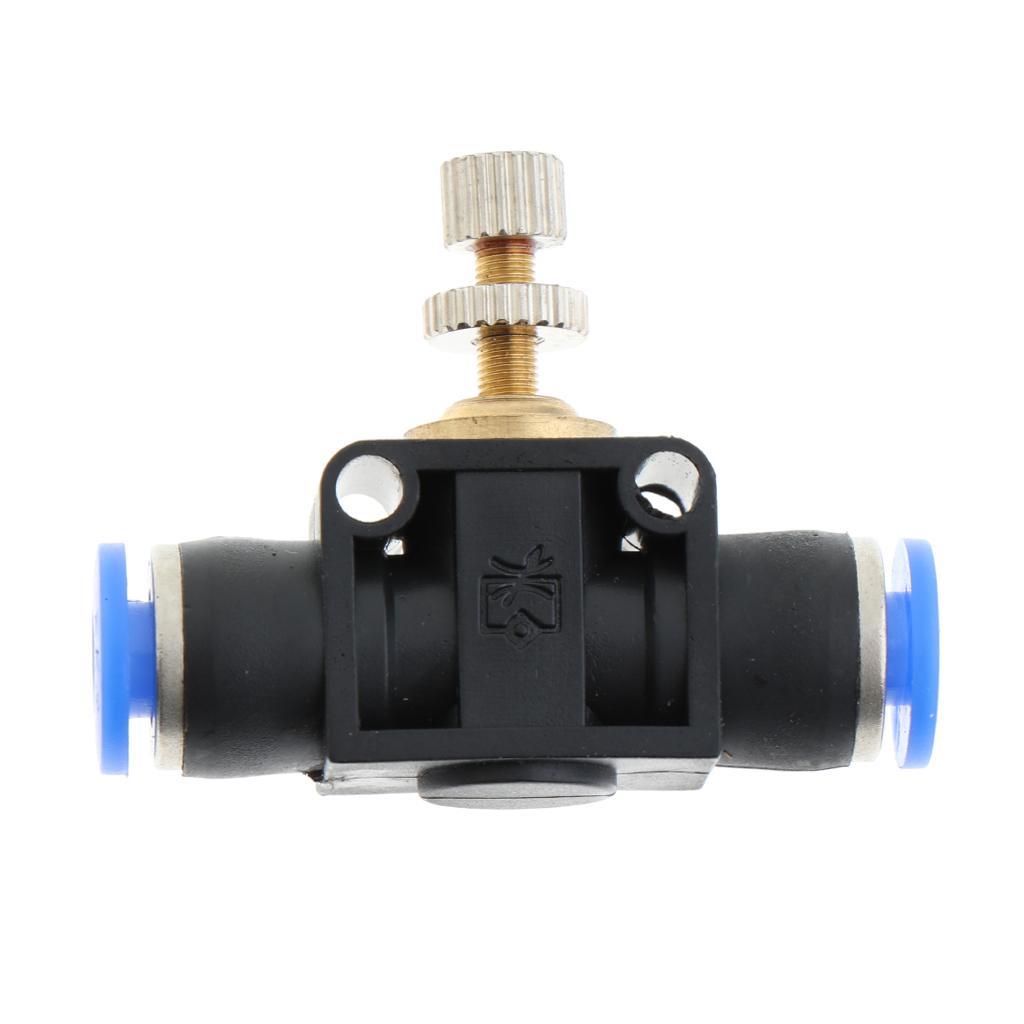 Restrictor Valve Throttle Valve Pneumatic Pneumatic Quick Connector 4mm
