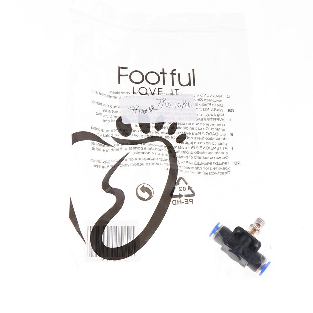 Restrictor Valve Throttle Valve Pneumatic Pneumatic Quick Connector 4mm