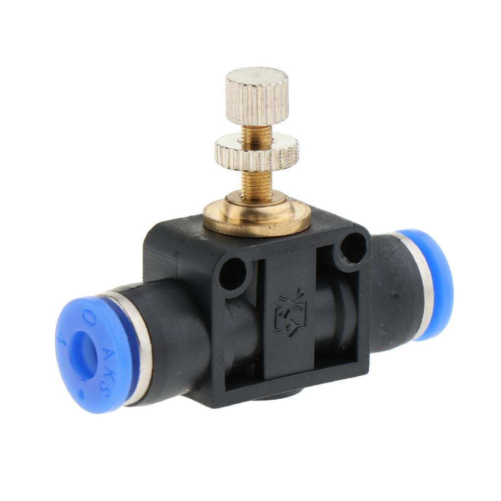 Restrictor Valve Throttle Valve Pneumatic Pneumatic Quick Connector 4mm