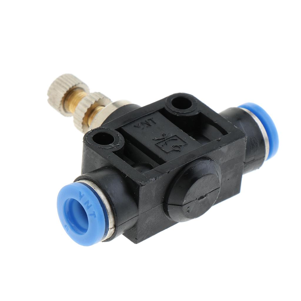 Restrictor Valve Throttle Valve Pneumatic Pneumatic Quick Connector 6mm