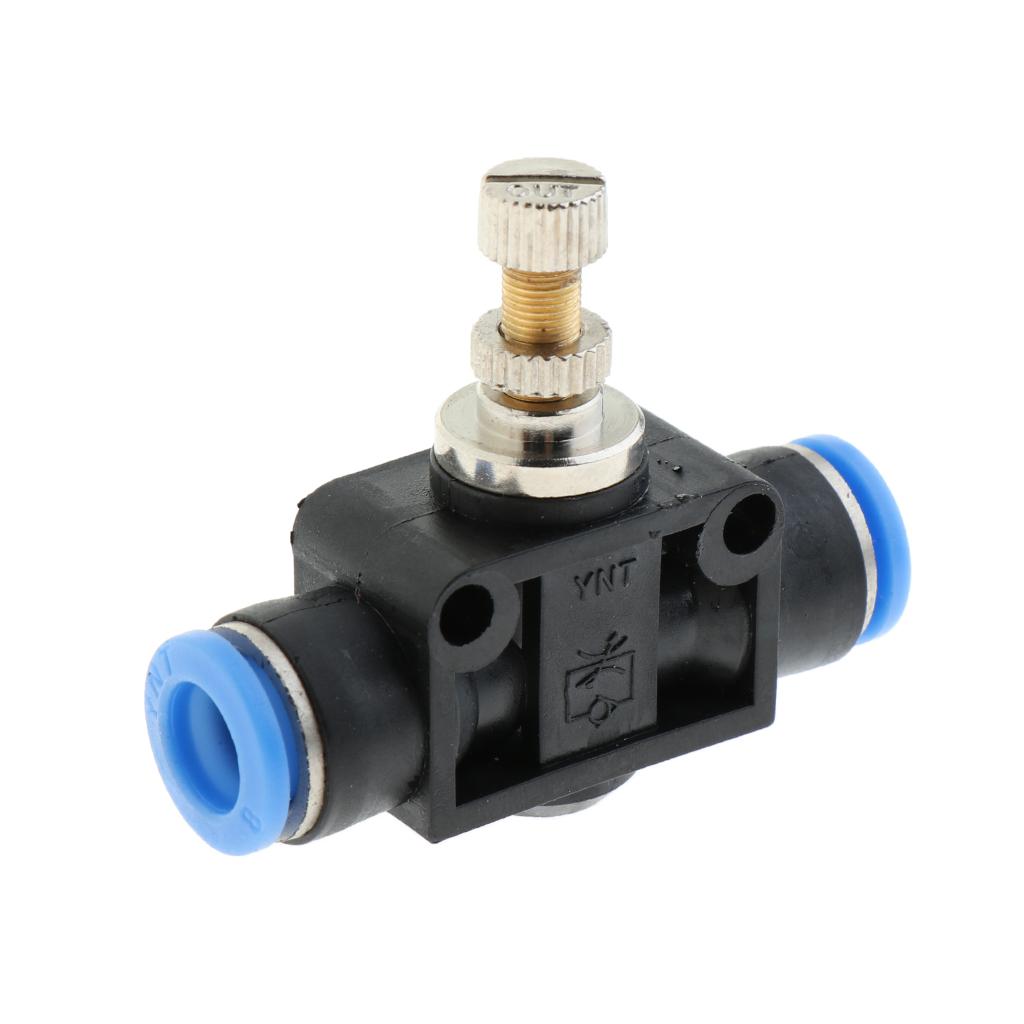 Restrictor Valve Throttle Valve Pneumatic Pneumatic Quick Connector 8mm