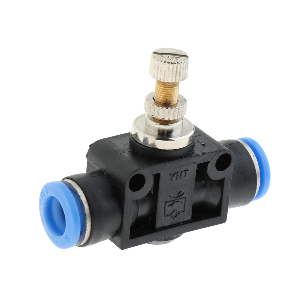Restrictor Valve Throttle Valve Pneumatic Pneumatic Quick Connector 8mm