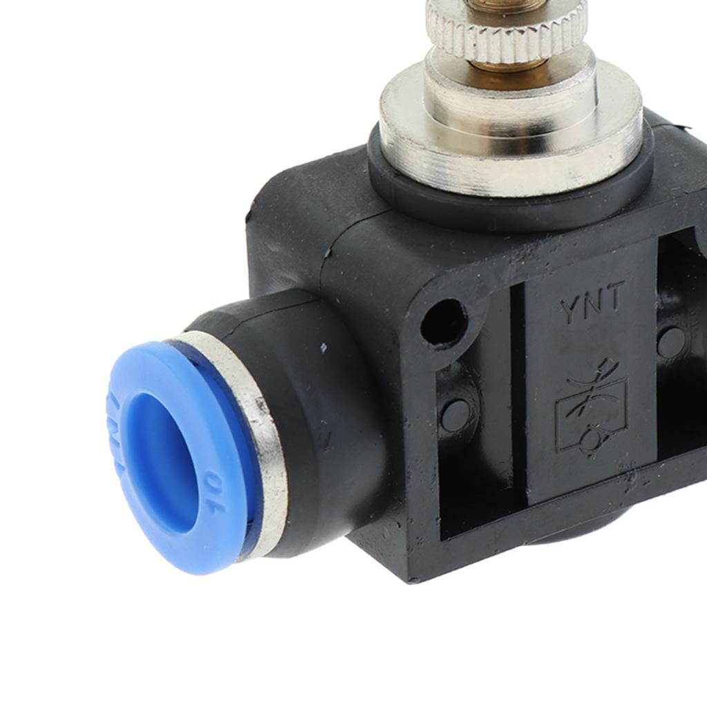 Restrictor Valve Throttle Valve Pneumatic Pneumatic Quick Connector 10mm