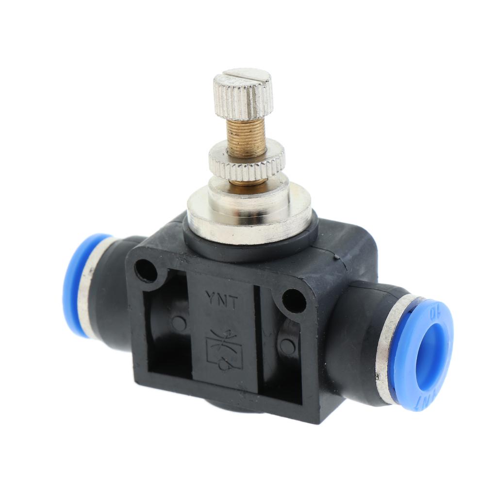 Restrictor Valve Throttle Valve Pneumatic Pneumatic Quick Connector 10mm