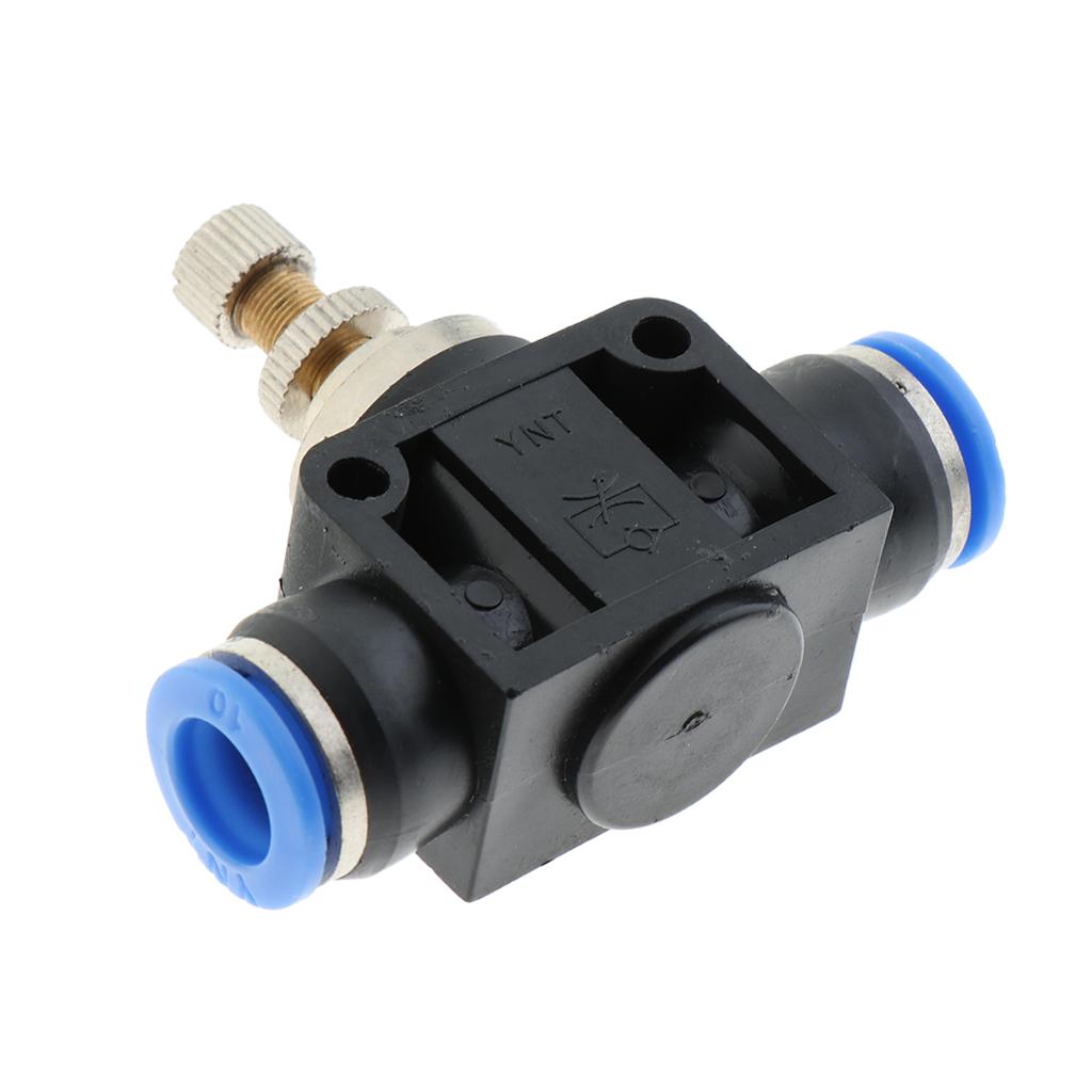 Restrictor Valve Throttle Valve Pneumatic Pneumatic Quick Connector 10mm