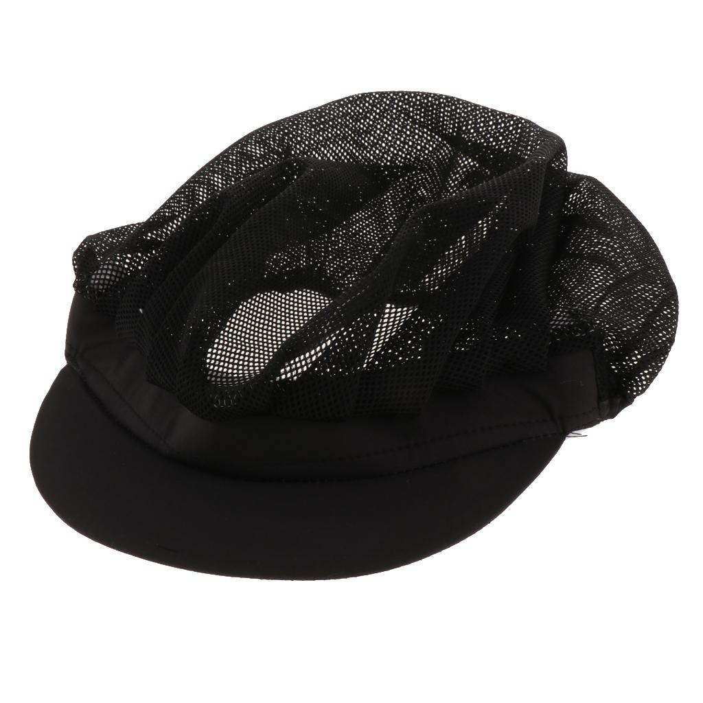 Cook Adjustable Men Women Kitchen Baker Chef Elastic Cap Hat Catering Black C