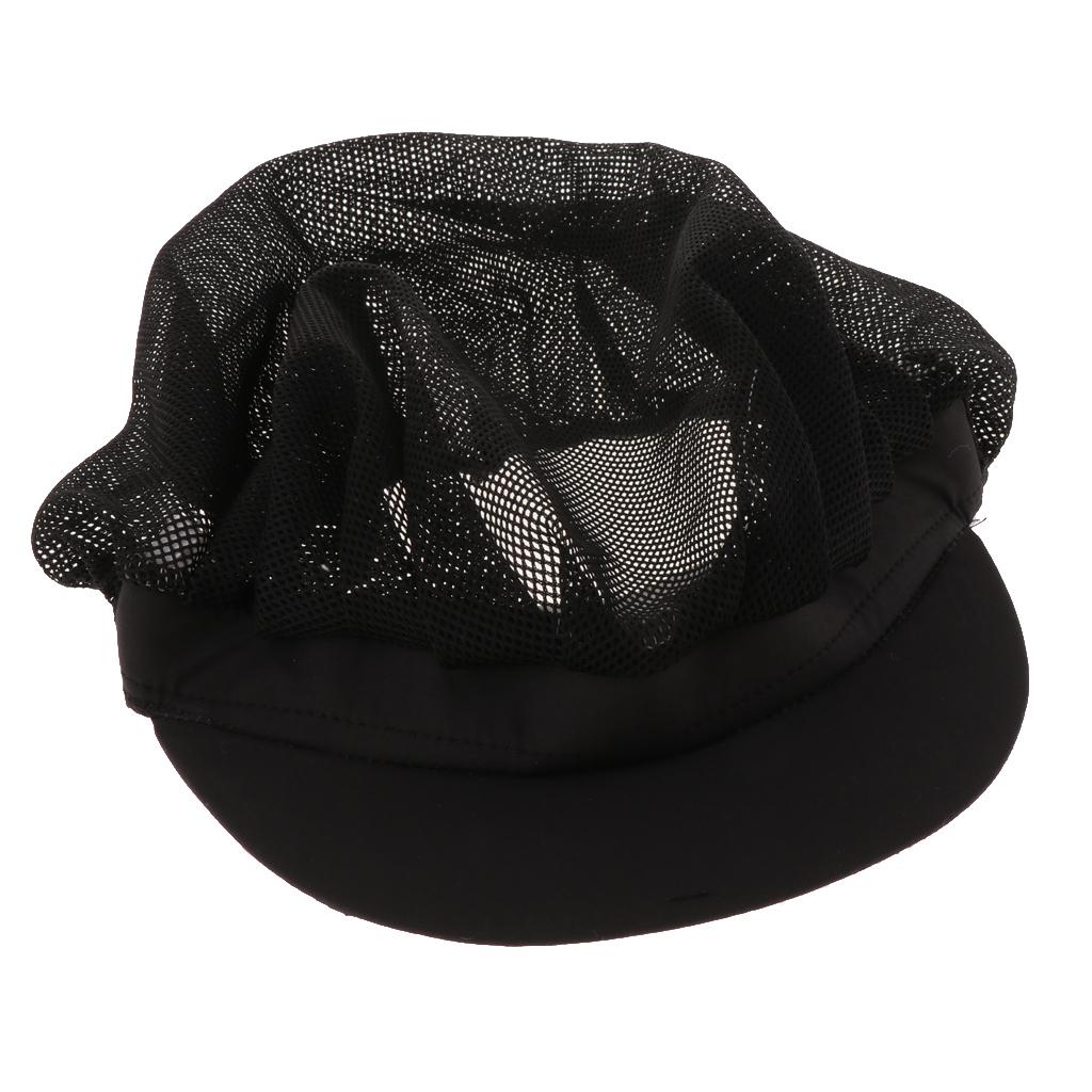 Cook Adjustable Men Women Kitchen Baker Chef Elastic Cap Hat Catering Black C
