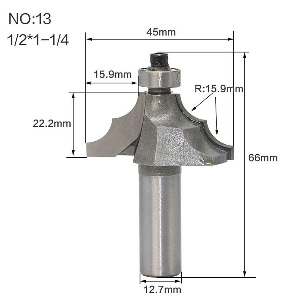 Double Round Over Router Bit Multi Profile for Edge Forming Treatment. 13