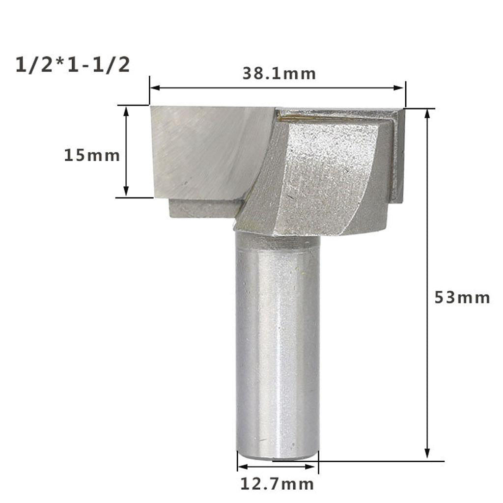 2-Flute Spoil board Bottom Cleaning Surface Planing Router Bit Cutter 16