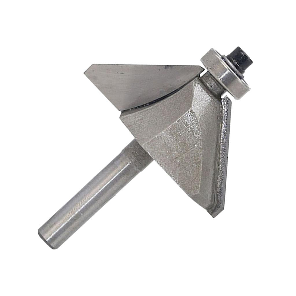 45 degrees Chamfer Router Bit for Carpentry Chamfering Rounding Beveling 6